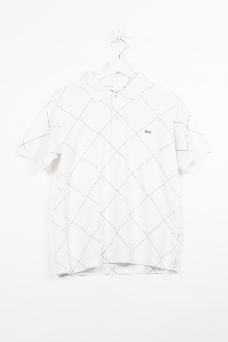 Lacoste Polo in Weiß, M