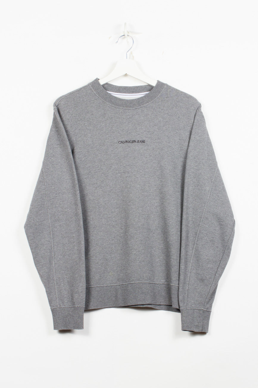 Calvin Klein Sweatshirt in Grau, S