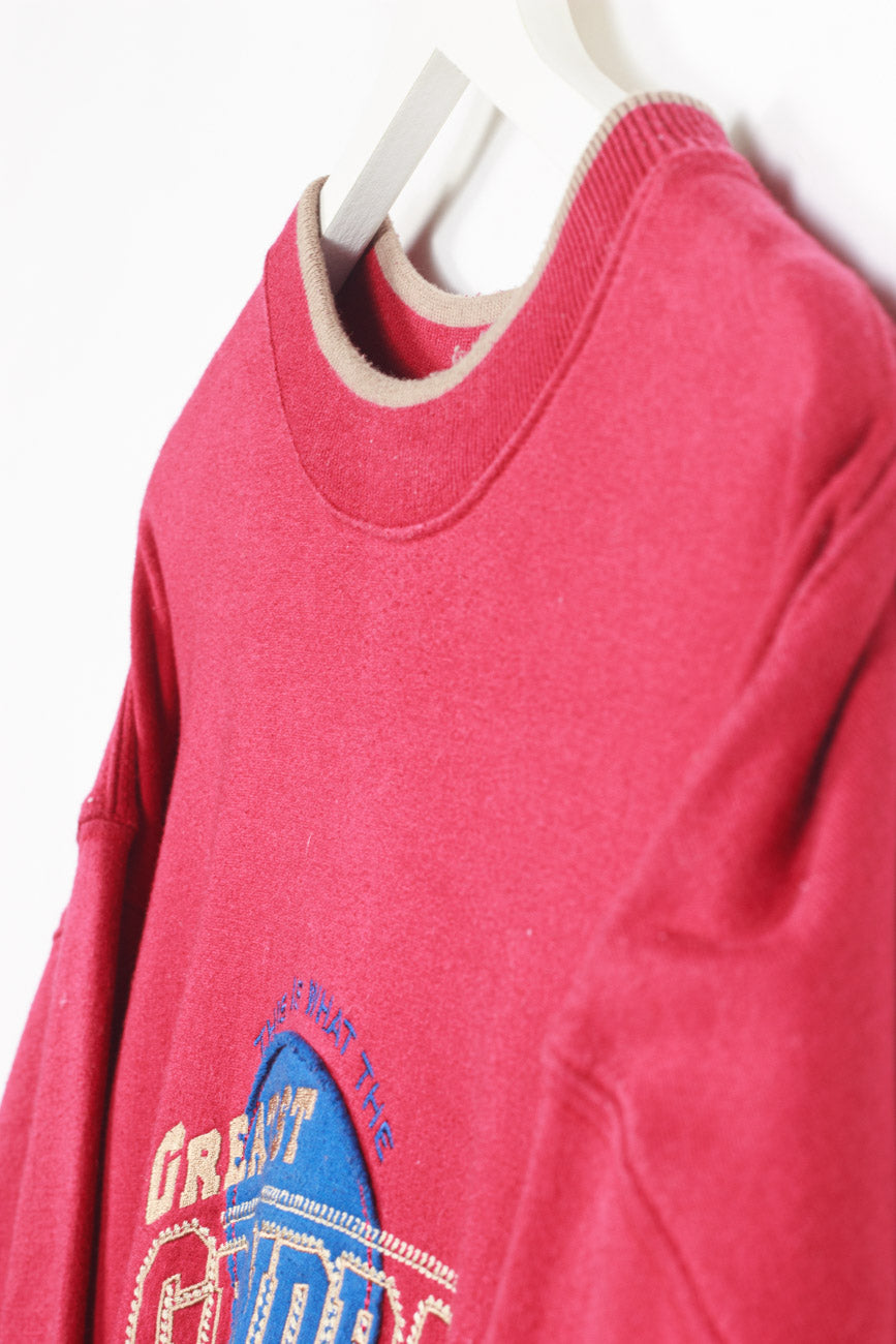 Sweatshirt in Rot, L