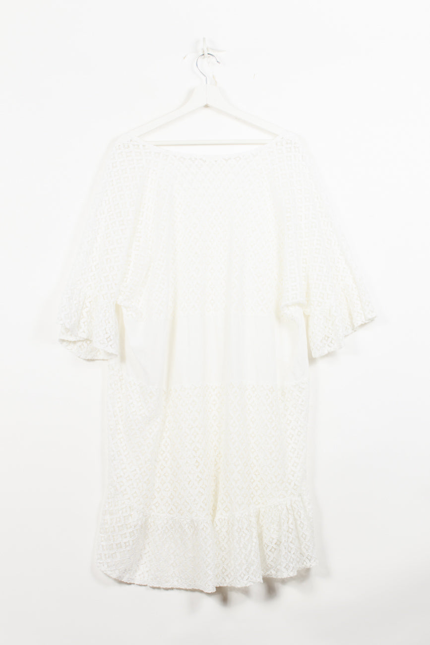 Oysho Sommerkleid in Weiß, M