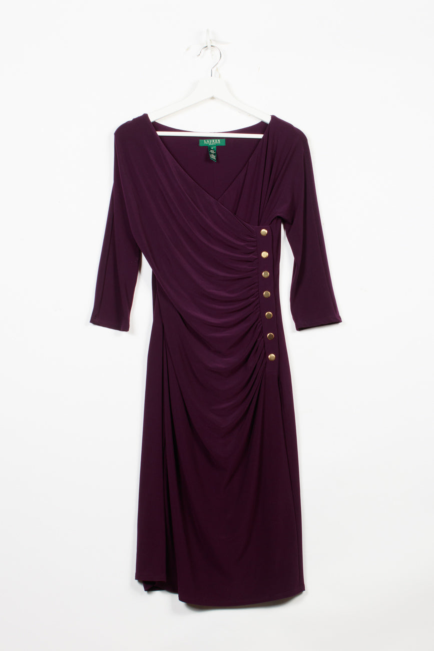 Ralph Lauren Elegant Minikleid (ober dem Knie) in Violett, XS