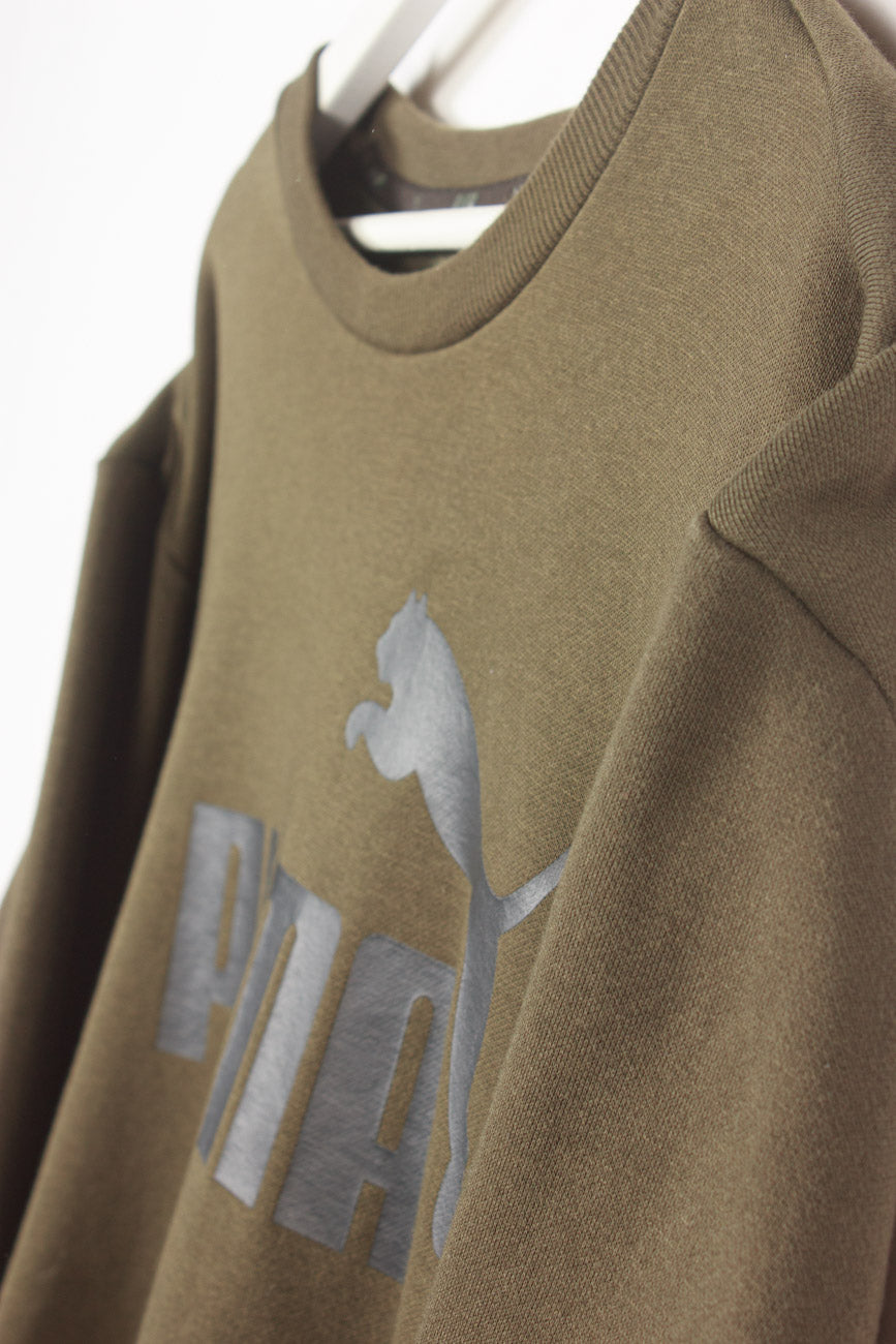 Puma Sweatshirt in Olivgrün, XL