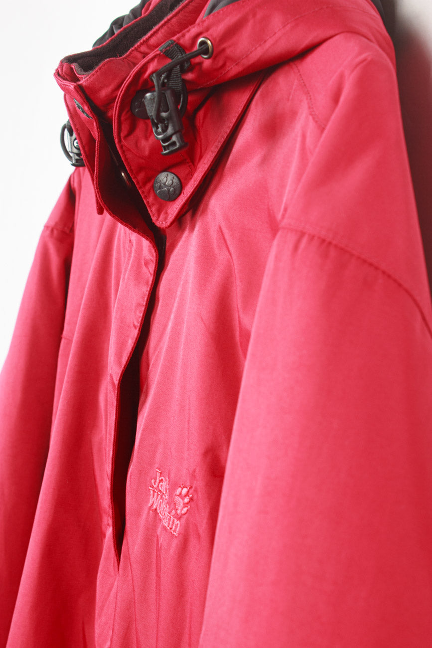 Jack Wolfskin Outdoor Jacke in Rot, XL