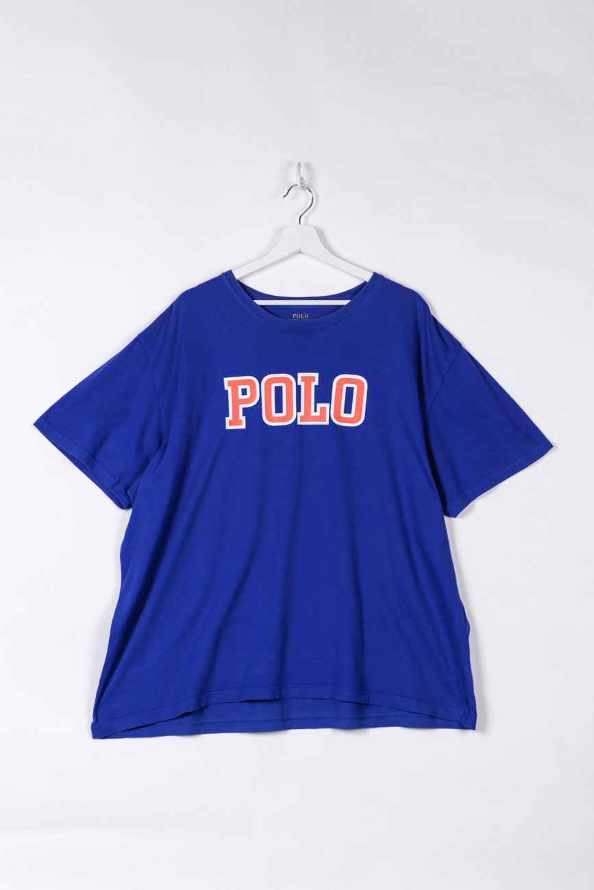 Vintage Kilo Sale Fashion Store Blaues Ralph Lauren T-Shirt in XXL