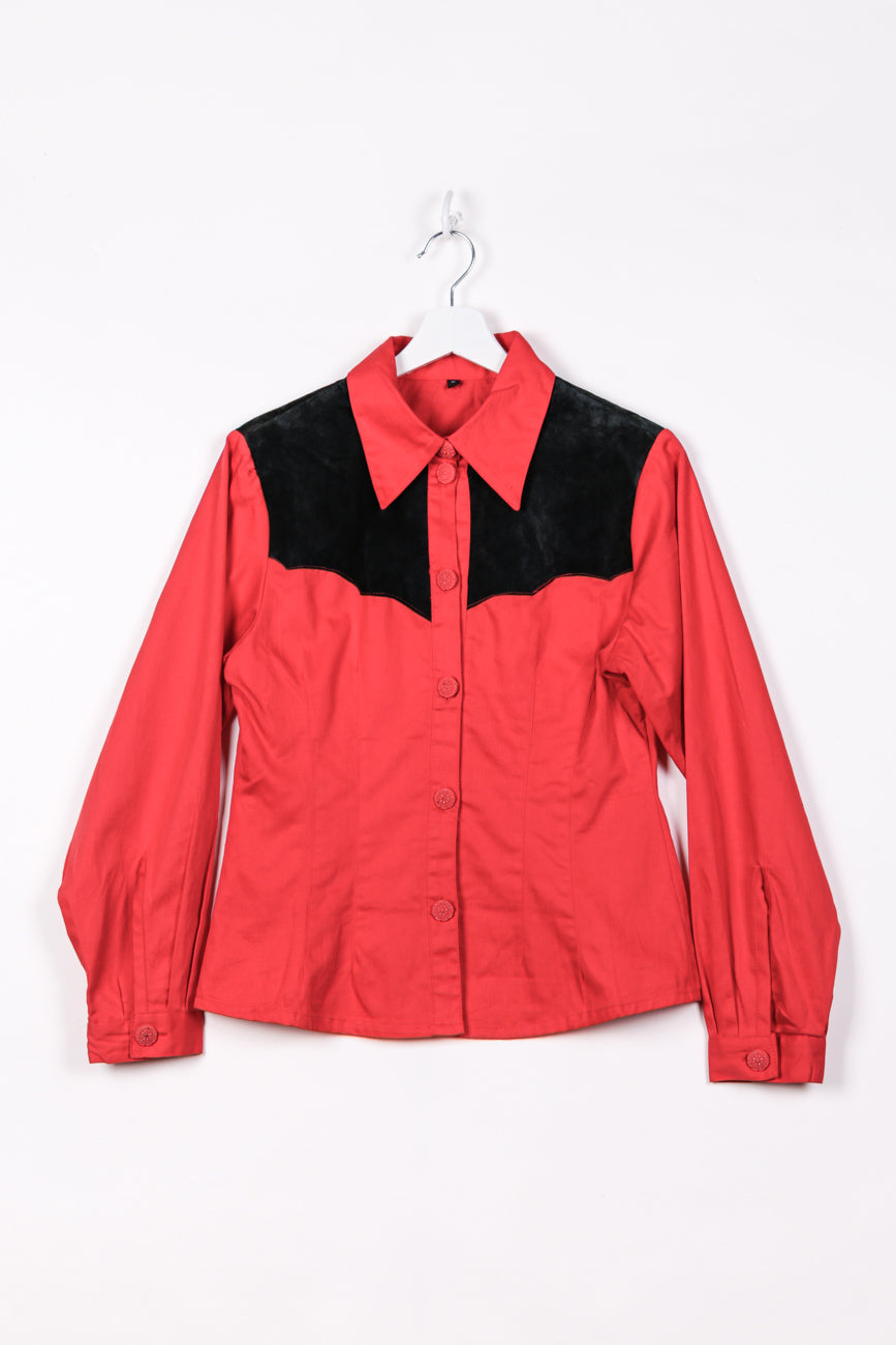 Bluse in Rot, M