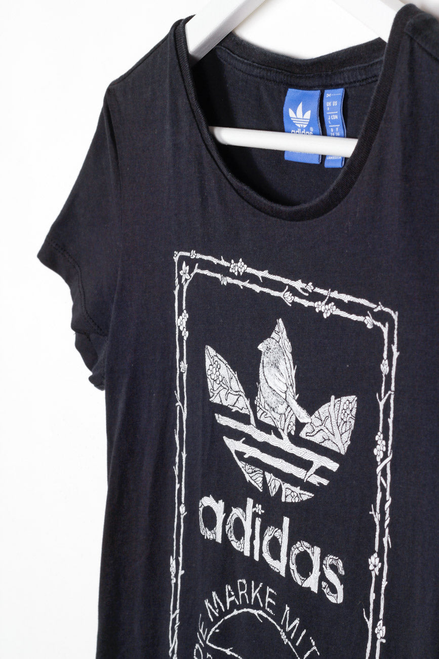 Adidas T-Shirt in Schwarz, XS