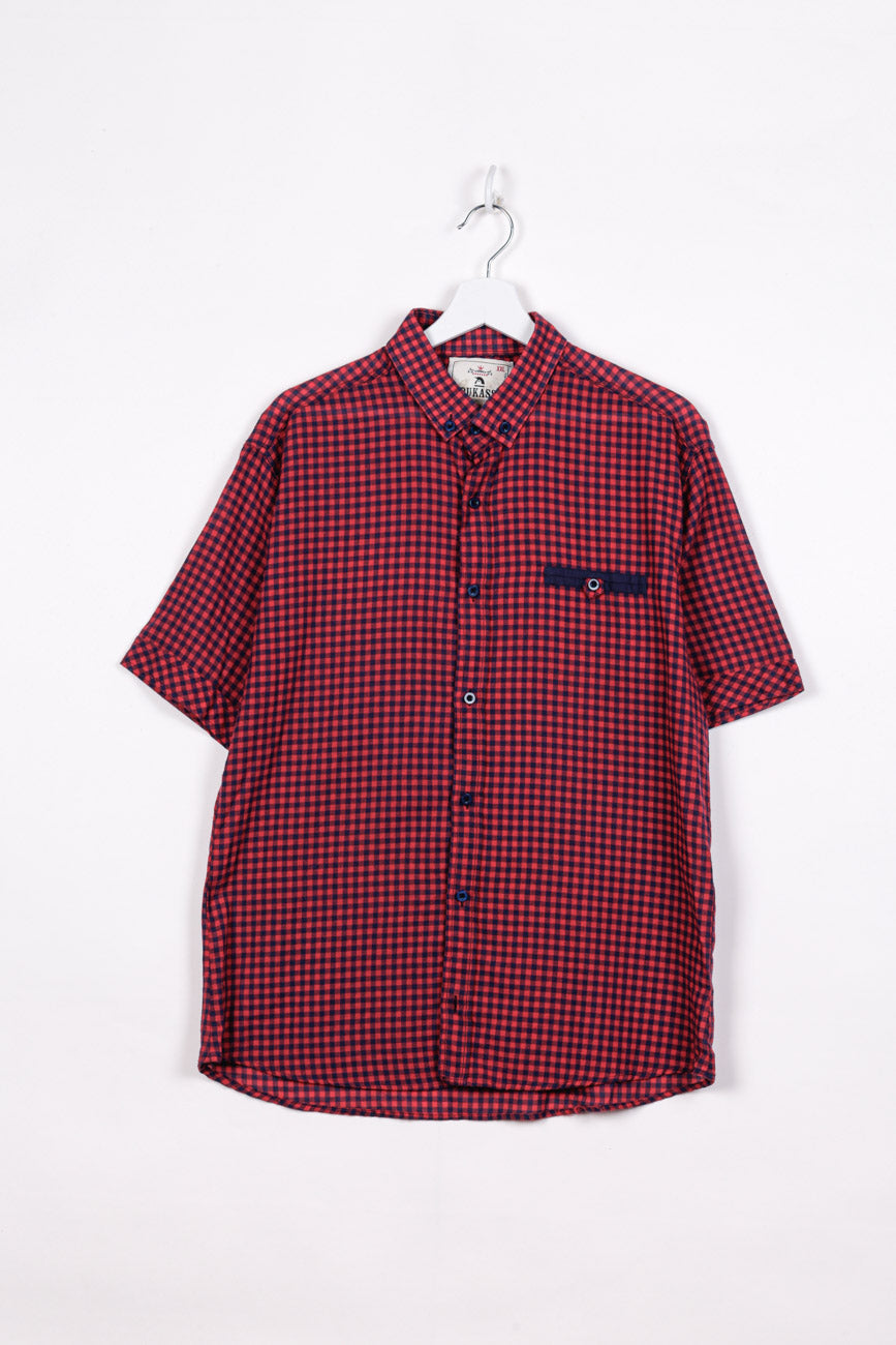 Dukass Hemden mit Karomuster  in Rot, XL