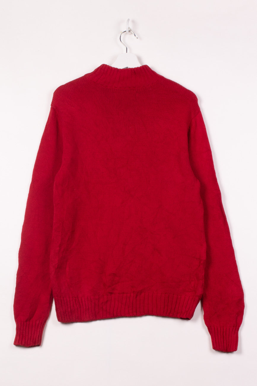 Chaps Strickpullover in Rot, XL