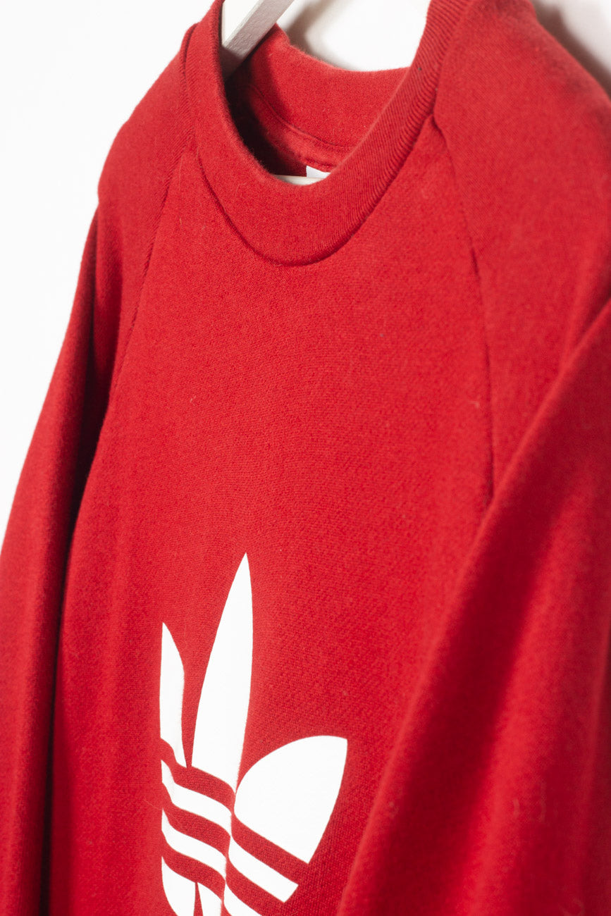Adidas Sweatshirt in Dunkelrot, L