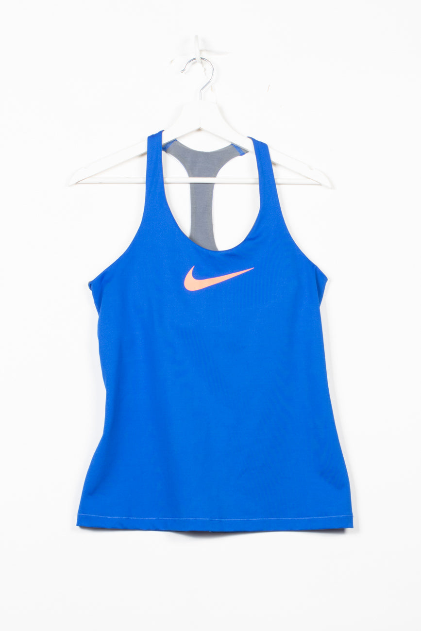 Nike Sportliches Top in Blau, L