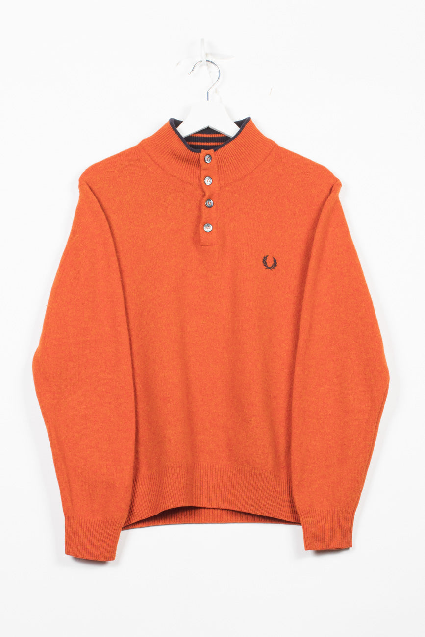 Fred Perry Strickpullover in Orange, XS