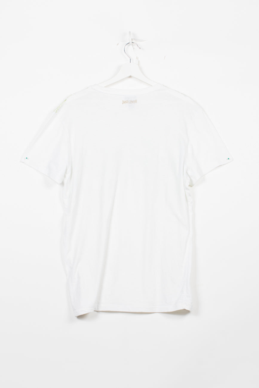 Just Cavalli T-Shirt in Weiß, XL