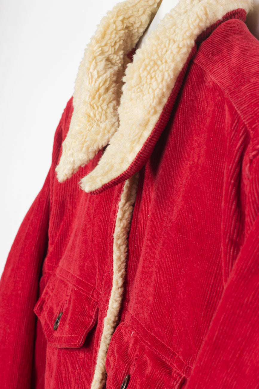 L.L.Bean Kord Jacke in Rot, S