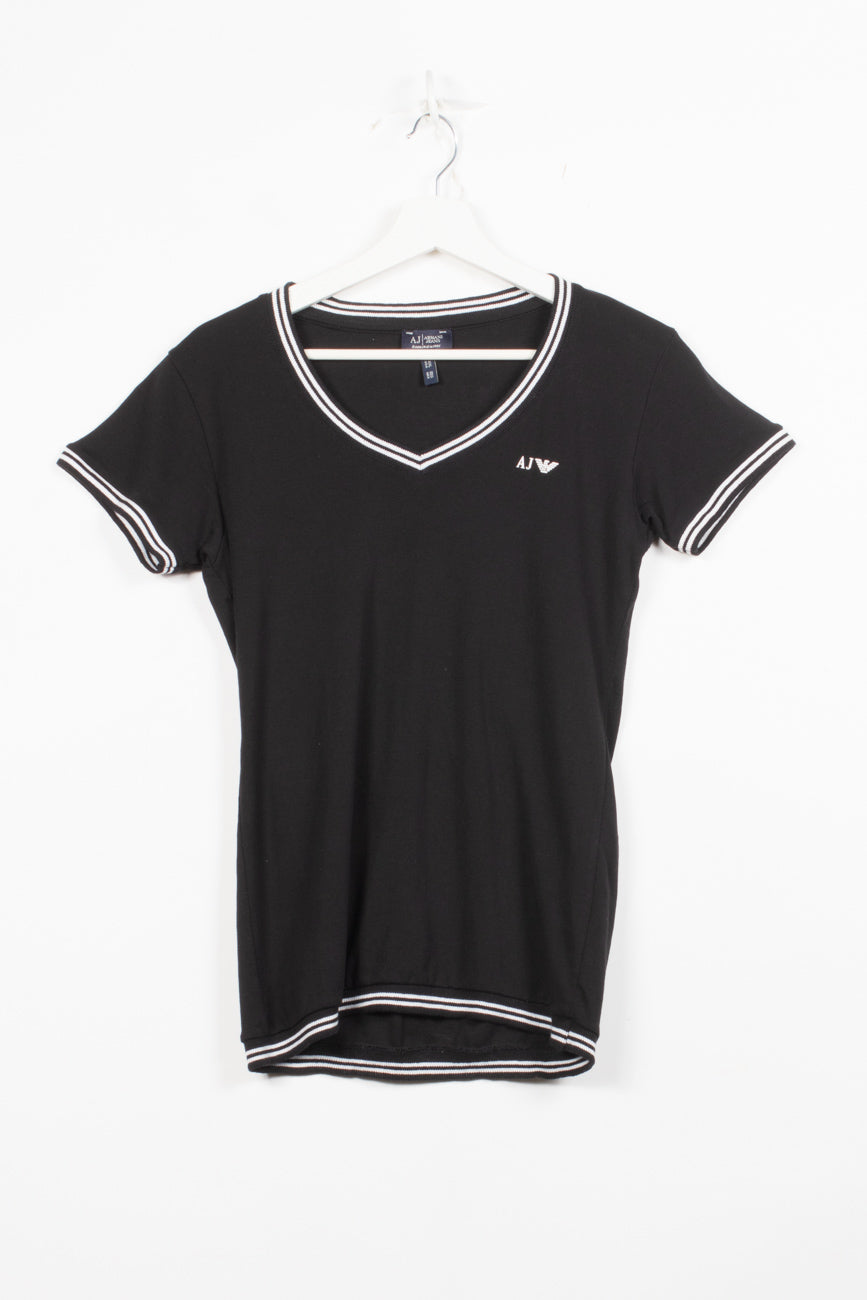 Armani T-Shirt in Schwarz, XXL